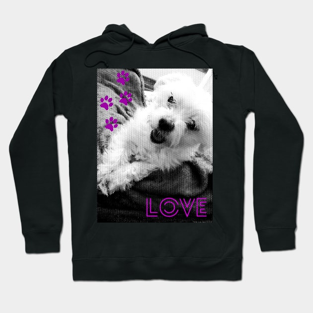 Love my dog I Hoodie by mptresart